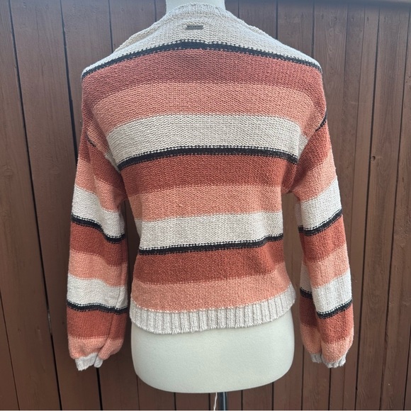 Billabong | Size Large Striped Crop Sweater - Picture 7 of 14